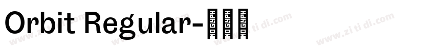Orbit Regular字体转换